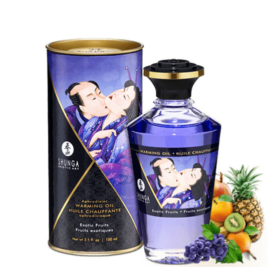 Shunga Huile de massage chauffante - Fruits Exotiques
