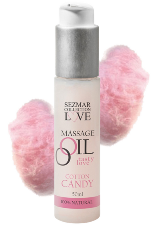 Tasty Love Huile de massage comestible - Barbe à Papa