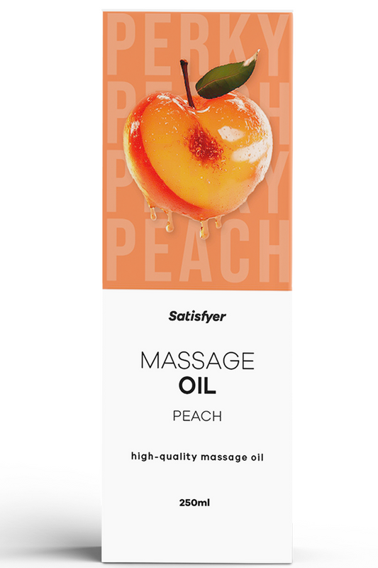 Satisfyer Huile de massage - Pêche