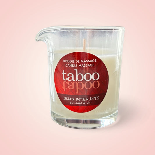 Bougie de massage Taboo Jeux Interdits - Pour Lui