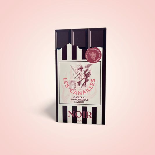 Tablette de chocolat noir aphrodisiaque Les Canailles
