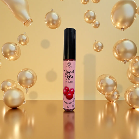 Gloss vibrant Fraise - 100% comestible