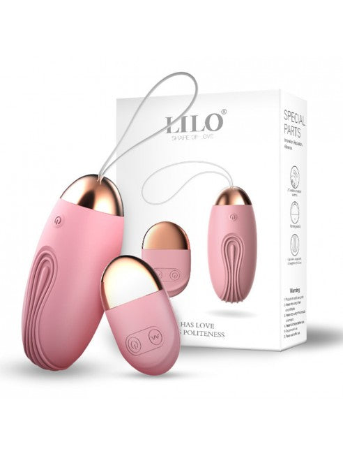 Oeuf vibrant rose avec télécommande USB