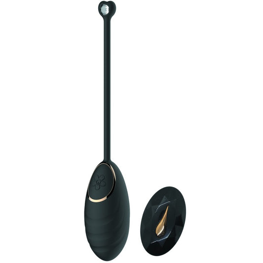 Œuf Vibrant Daisy Noir Télécommandé USB - Silicone