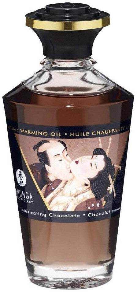 Shunga Huile de massage chauffante - Chocolat Enivrant