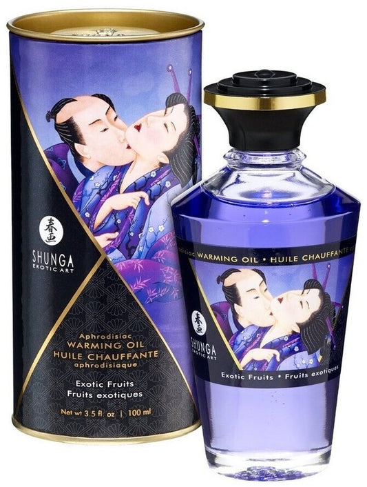 Shunga Huile de massage chauffante - Fruits Exotiques