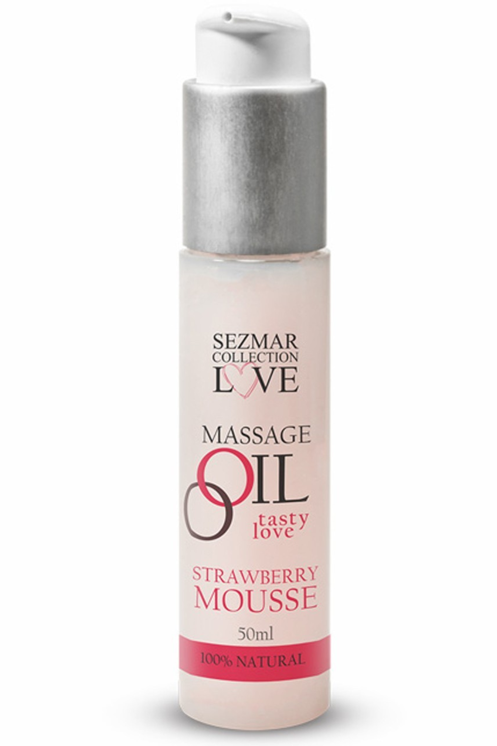 Tasty Love Huile de massage comestible - Mousse de Fraise