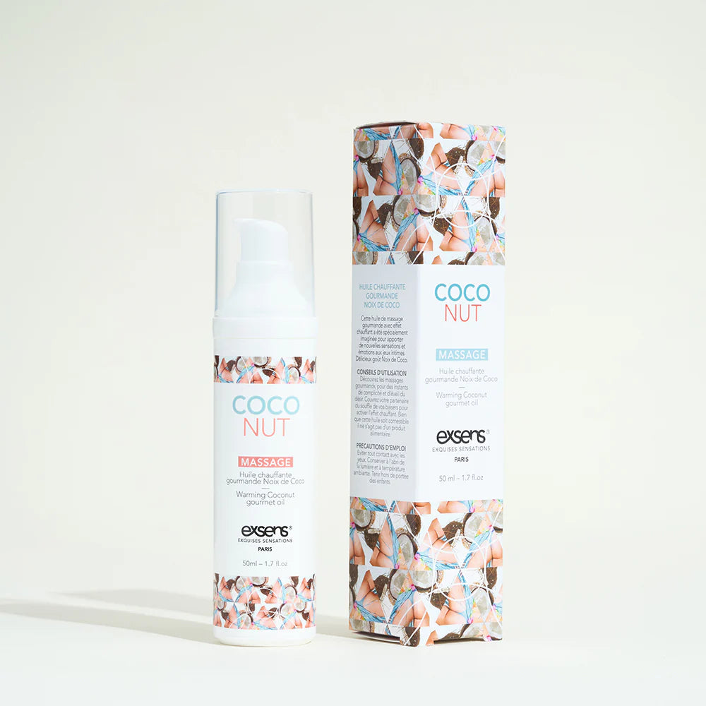 Huile de massage comestible et chauffante