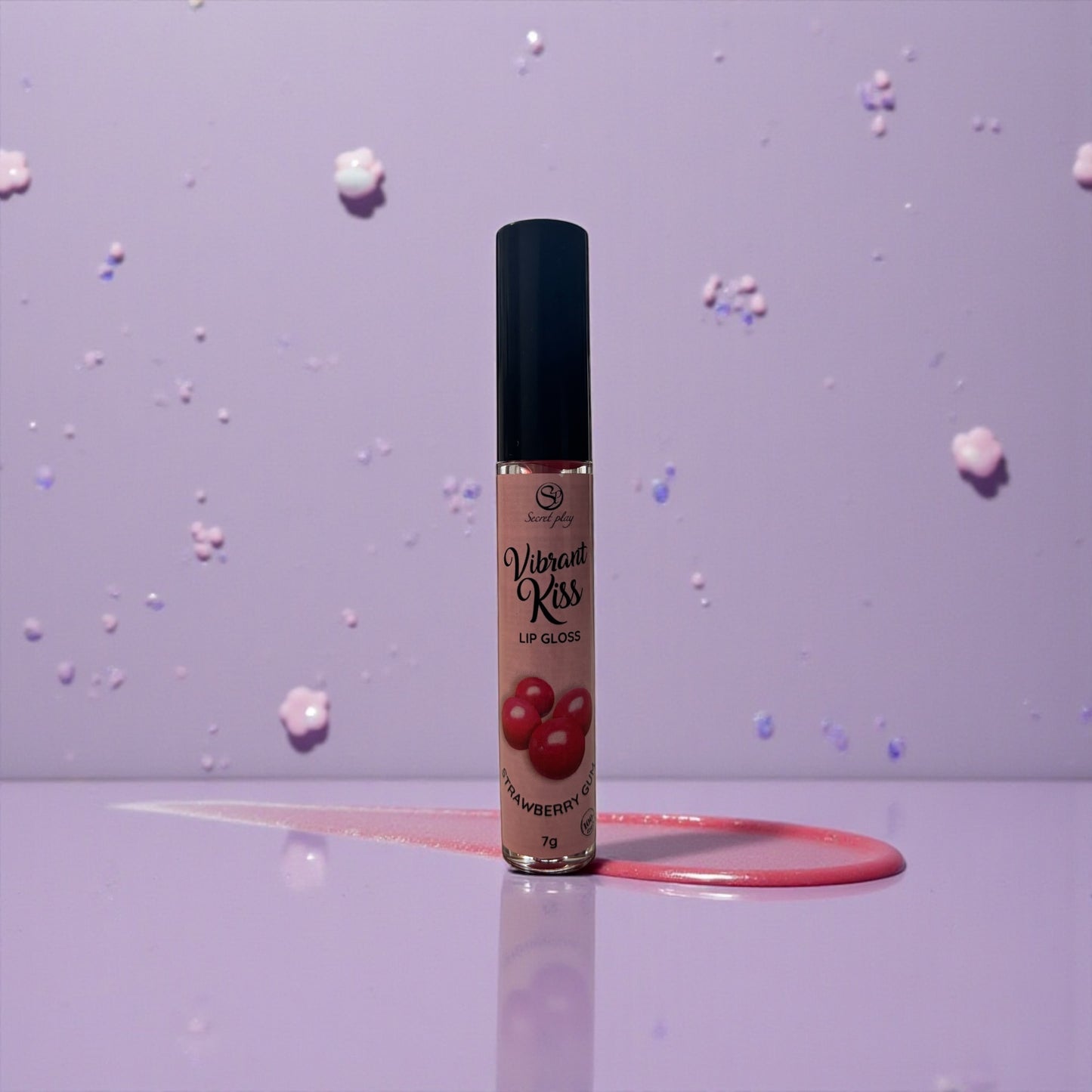 Gloss vibrant Fraise - 100% comestible