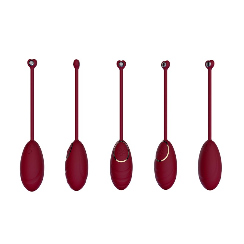 Œuf Vibrant Daisy Rouge Télécommandé USB - Silicone