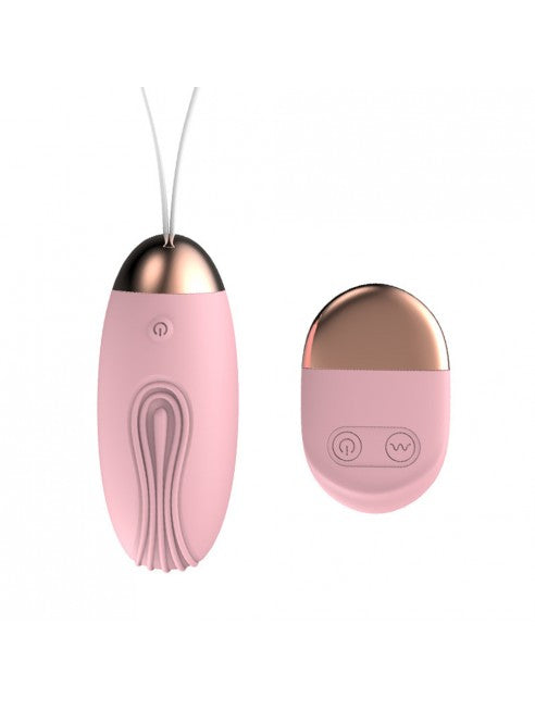 Oeuf vibrant rose avec télécommande USB